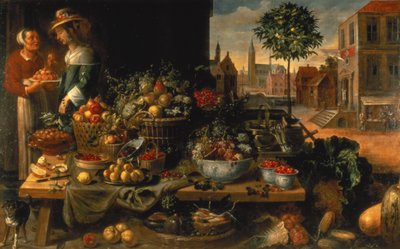 El puesto de frutas, c.1640 de Frans Snyders or Snijders